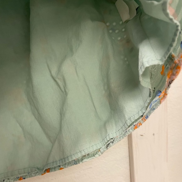 LAIA for Anthropologie embroidered bohemian ruffle puff sleeve floral top XL - Picture 9 of 13